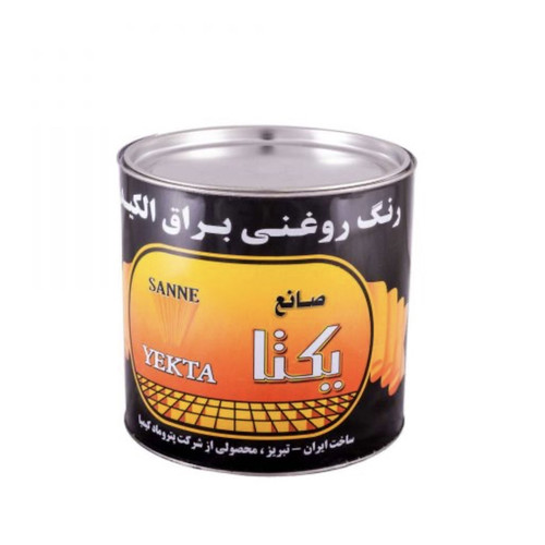 رنگ روغنی براق ساختمانی سفید یکتا مدل 01 وزن 4 کیلوگرم